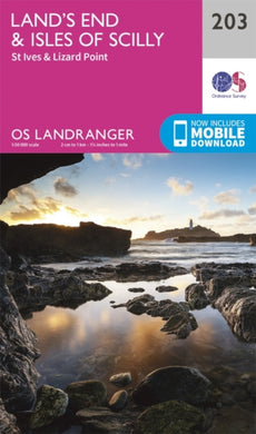 Land's End & Isles of Scilly, St Ives & Lizard Point : 203-9780319263013