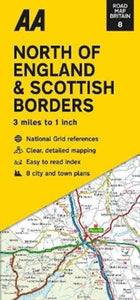 Road Map North of England & Scottish Borders : 8-9780749582876