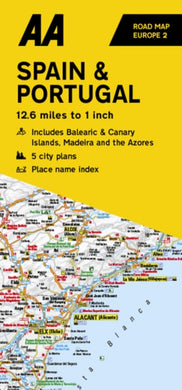 AA Road Map Spain & Portugal : 2-9780749583187