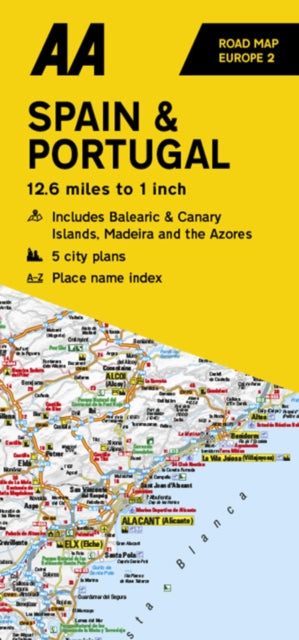 AA Road Map Spain & Portugal : 2-9780749583187